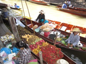 mercato galleggiante Thailandia